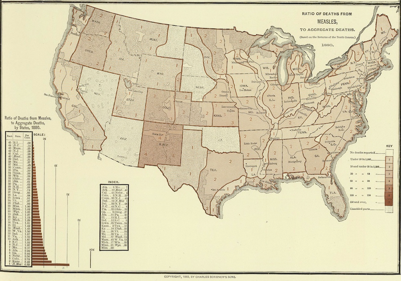 Illustration for article titled These 19th Century Maps Show Measles Death Rates Before Vaccines